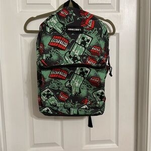 Minecraft Green and Black Backpack